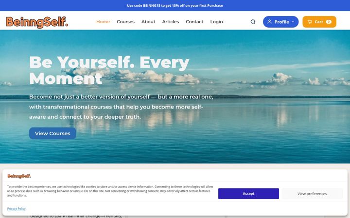 Képernyőkép: iambeinngself.com
