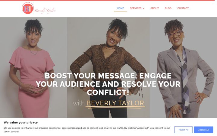 Screenshot of iambeverlytaylor.com