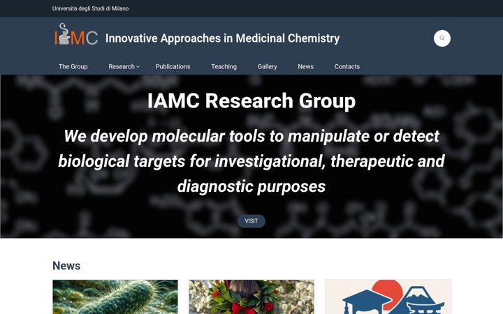 Screenshot of iamc.unimi.it