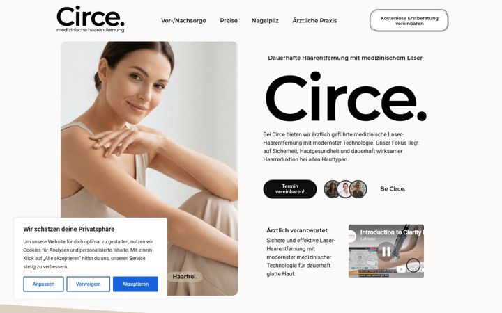 Skjermbilde av iamcirce.de