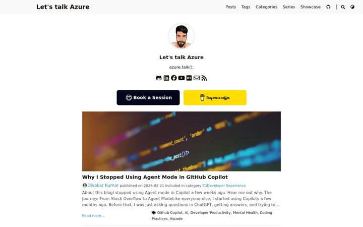 Screenshot of iamdivakarkumar.com