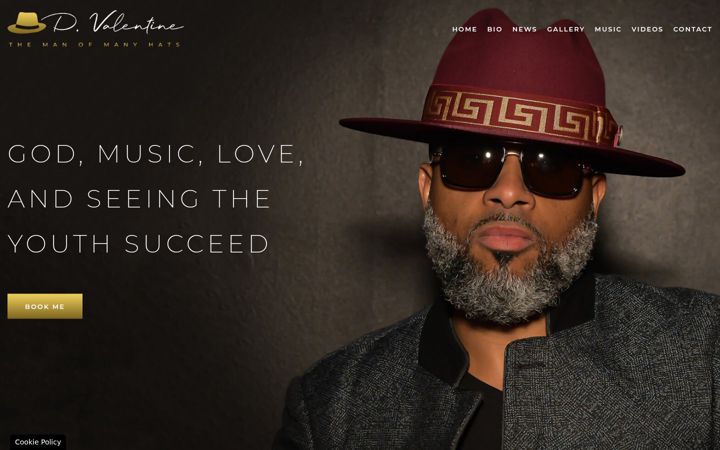 Screenshot of iamdvalentine.com