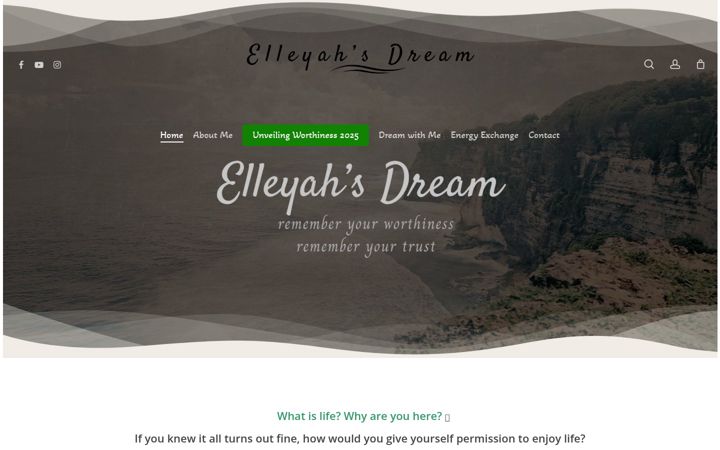 Screenshot of iamelleyah.com