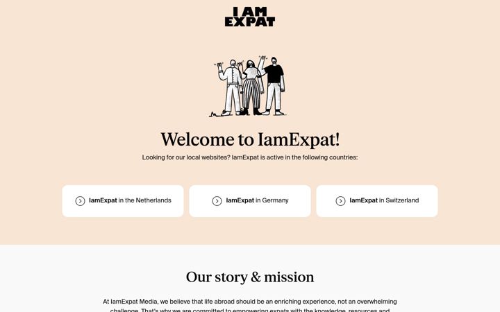 Screenshot of iamexpat.com