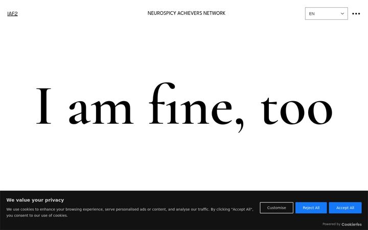 Screenshot of iamfinetoo.com