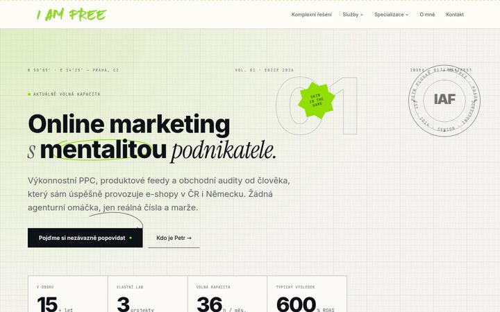 Screenshot of iamfreelancer.cz