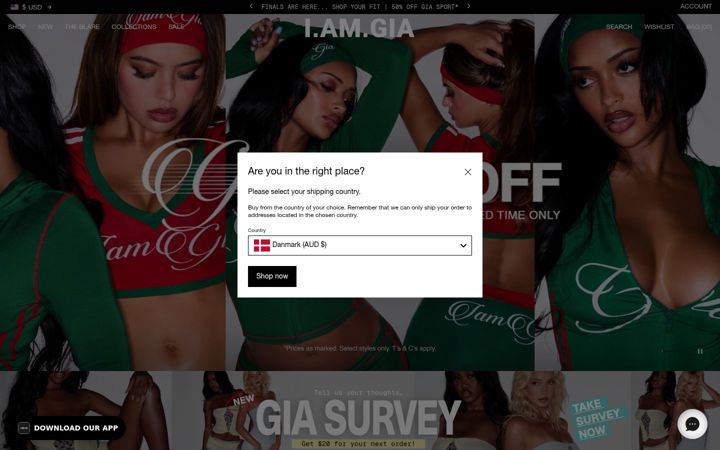 Screenshot of iamgia.com