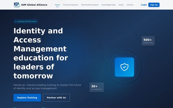Screenshot of iamglobalalliance.com