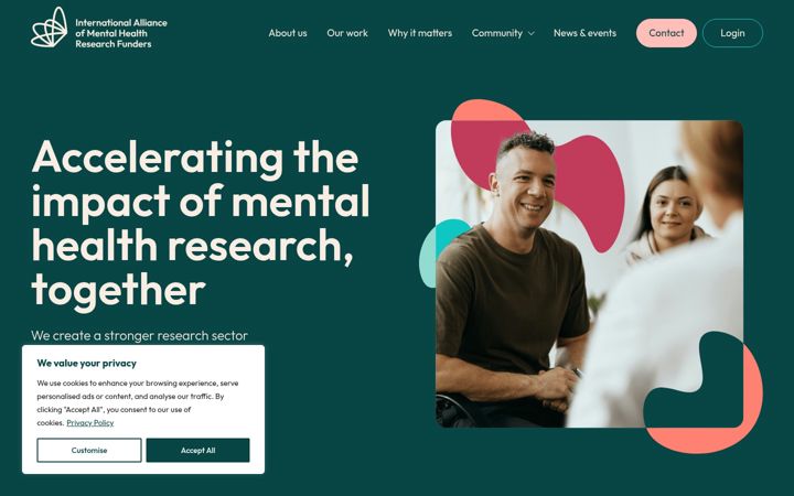 Screenshot of iamhrf.org