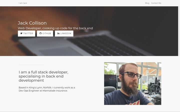 Screenshot of iamjack.co.uk