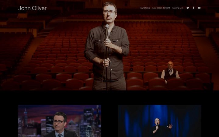 Screenshot of iamjohnoliver.com
