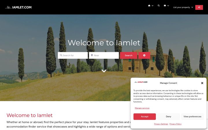 Screenshot of iamlet.com