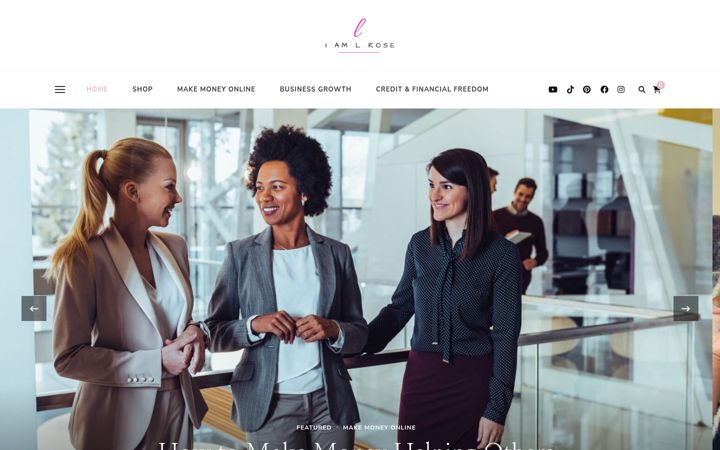Screenshot of iamlrose.com