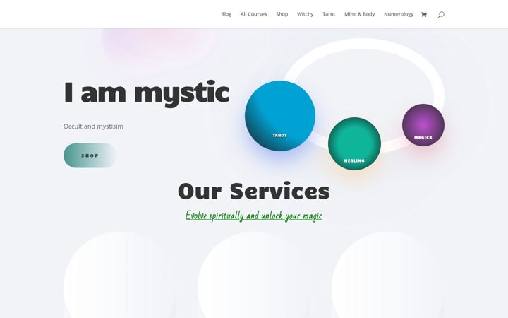Screenshot of iammystic.com