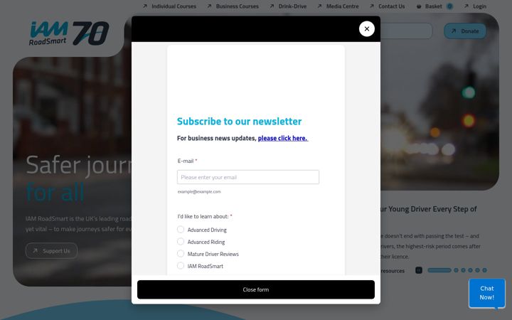 Screenshot of iamroadsmart.com
