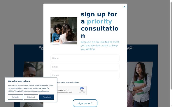 Screenshot of iamsalutis.com