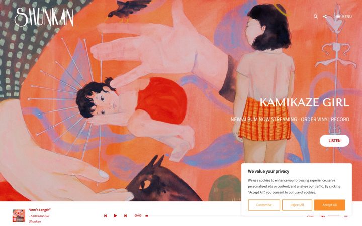 Screenshot of iamshunkan.com