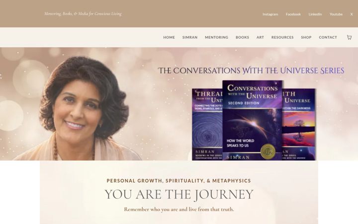 Screenshot of iamsimran.com