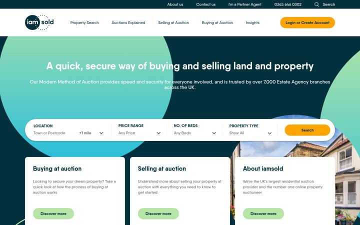 Screenshot of iamsold.co.uk