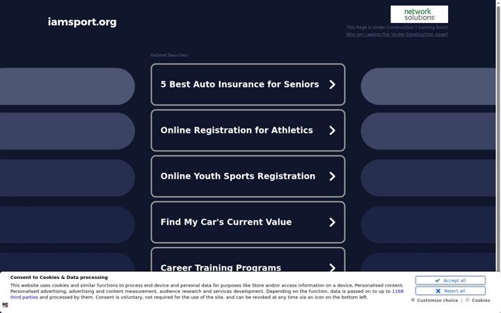 Screenshot of iamsport.org