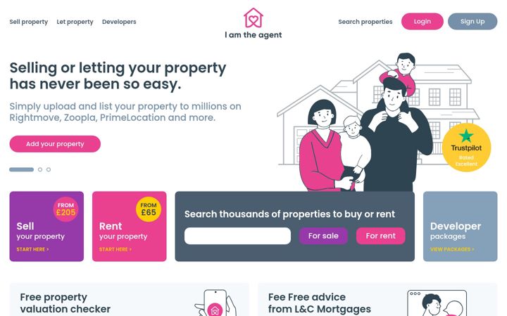 Screenshot of iamtheagent.com
