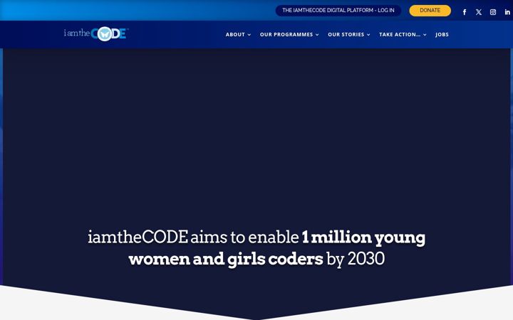 Screenshot of iamthecode.org