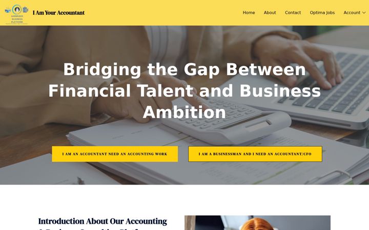 Screenshot of iamyouraccountant.co.in