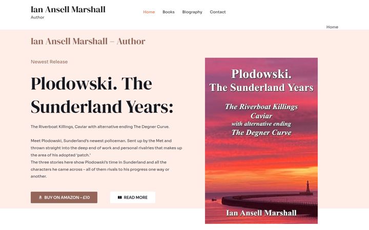 Screenshot του ianansellmarshallauthor.com