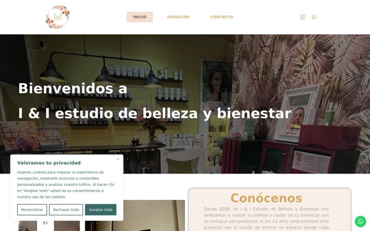 Screenshot of iandiestudiodebelleza.com
