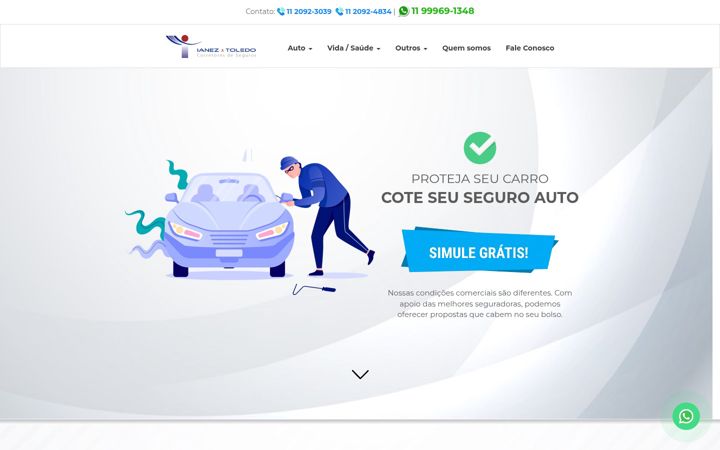 Screenshot of ianezetoledoseguros.com.br