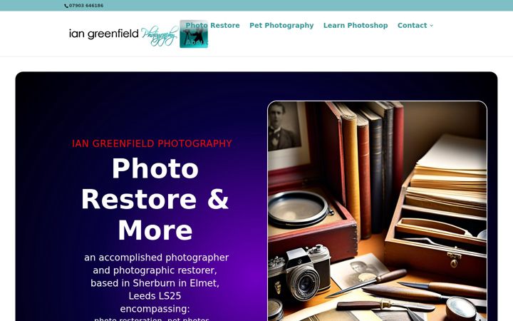 Screenshot of iangreenfield.com