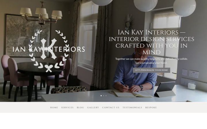 Screenshot of iankayinteriors.com