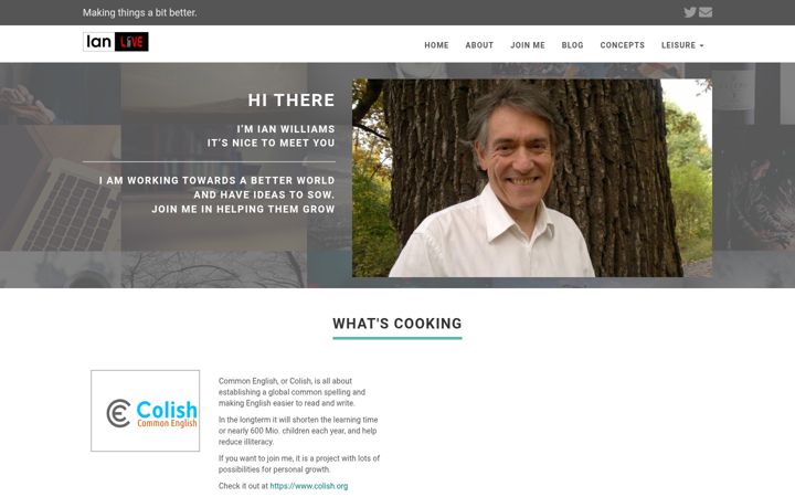 Screenshot of ianlive.com