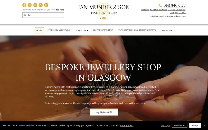 Screenshot of ianmundieandsonjewellery.co.uk