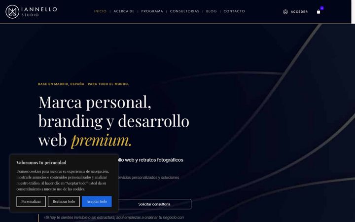 Screenshot of iannellostudio.com