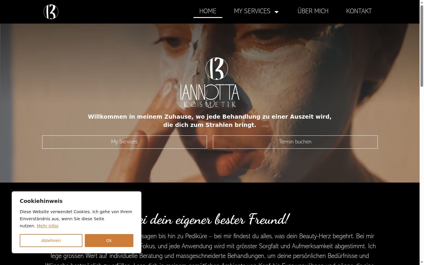 Sutikimo reklamjuostės, rodytos prieš bet kokią sąveiką, ekrano kopija