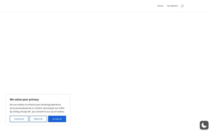 Screenshot of ianredson.com