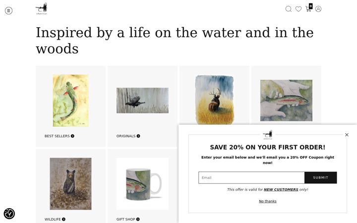 Screenshot of ianrutterart.com
