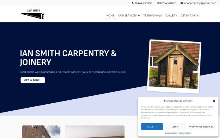 Screenshot of iansmithcarpentryandjoinery.co.uk