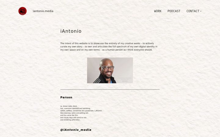 Screenshot of iantonio.com
