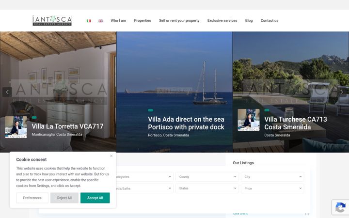 Screenshot of iantoscaimmobiliare.it