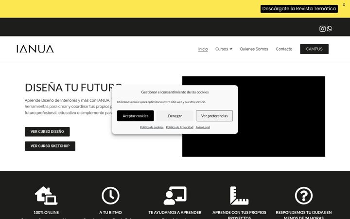 Screenshot stránky ianua-edu.com