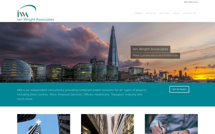 Screenshot of ianwrightassociates.com