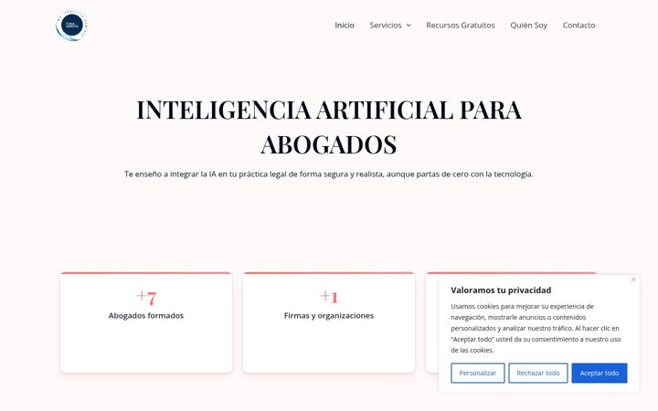 Screenshot of iaparabogados.com