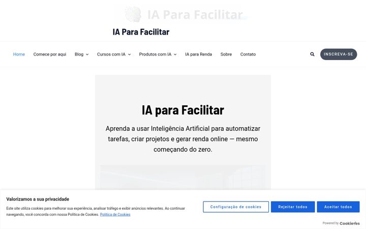 Screenshot of iaparafacilitar.com