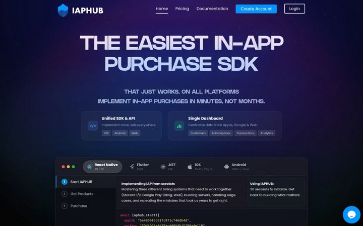 Screenshot of iaphub.com