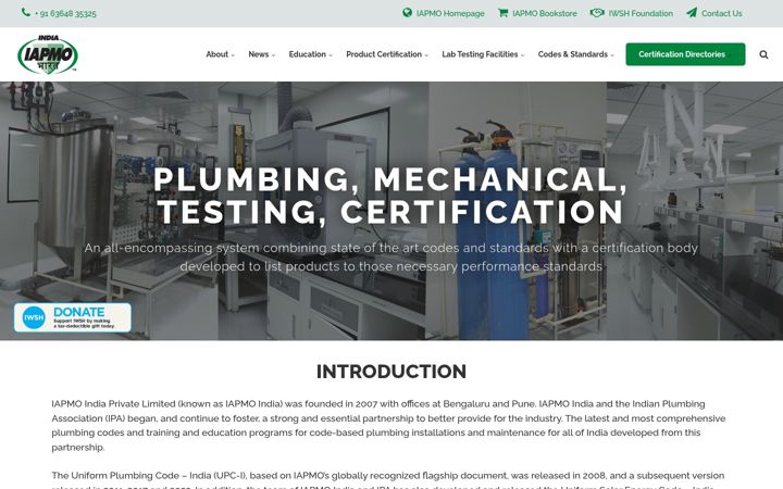 Screenshot of iapmoindia.org