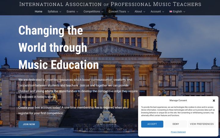 Screenshot of iapmt.org