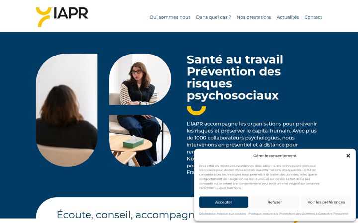 Screenshot of iapr.fr