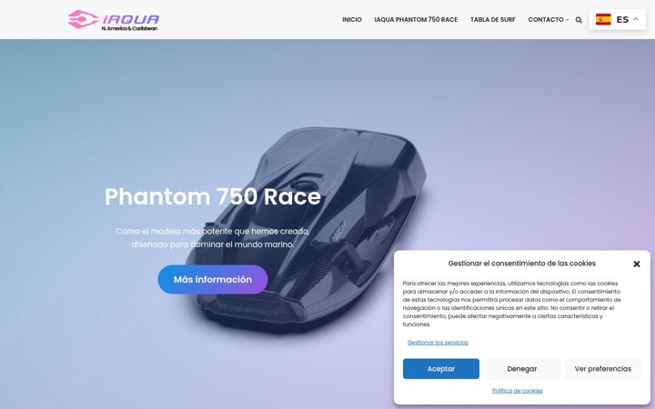 Screenshot of iaquawatercraft.mx